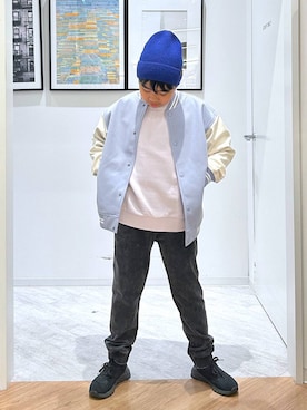 「アイテム（ブルゾン）」を使った、gwtoiさん（キッズ・144cm）の秋コーディネート