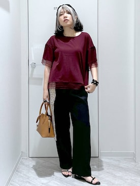 「アイテム（財布/小物、ベージュ系）」を使った、gwtoiさん（レディース・159cm）の夏コーディネート