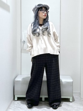 「アイテム（キャップ）」を使った、gwtoiさん（レディース・159cm・40代）の冬コーディネート