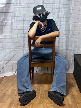 「GLOBAL WORK（グローバルワーク）のピンレスベルト/250481（ベルト）」を使った、gwtoiさん（キッズ・162cm・40代）の夏コーディネート