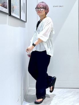 「アイテム（タンクトップ）」を使った、gwtoiさん（レディース・159cm・40代）の夏コーディネート