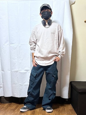 「アイテム（スウェット）」を使った、gwtoiさん（キッズ・162cm）の秋コーディネート