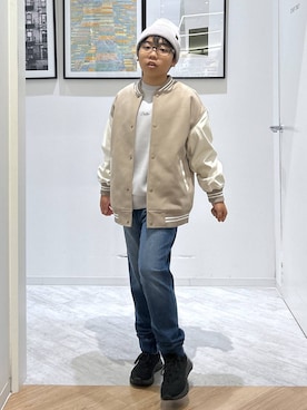 「アイテム（帽子）」を使った、gwtoiさん（キッズ・144cm）の秋コーディネート