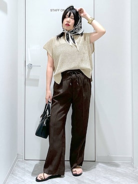 「アイテム（ヘアアクセサリー）」を使った、gwtoiさん（レディース・159cm）の夏コーディネート