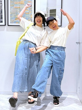「アイテム（デニムスカート）」を使った、gwtoiさん（キッズ・141cm・30代）の夏コーディネート