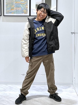 「アイテム（ジャケット/アウター）」を使った、gwtoiさん（キッズ・144cm）の秋コーディネート