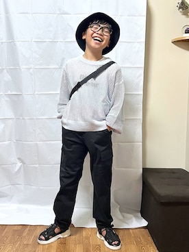 「アイテム（帽子）」を使った、gwtoiさん（キッズ・141cm・30代）の夏コーディネート