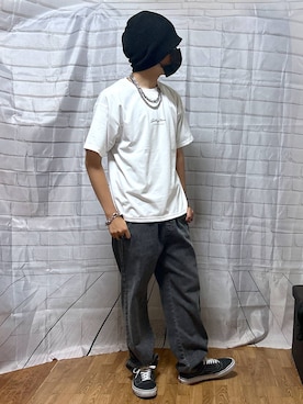 「GLOBAL WORK（グローバルワーク）のUNISEX/ステンレスチェーンネックレス/286001（ネックレス）」を使った、gwtoiさん（キッズ・162cm・40代）の夏コーディネート