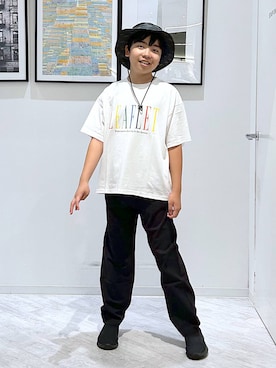 「GLOBAL WORK（グローバルワーク）のアイテム（帽子）」を使った、gwtoiさん（キッズ・149cm）の夏コーディネート