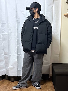 「アイテム（ダウンジャケット/コート）」を使った、gwtoiさん（キッズ・162cm）の秋コーディネート