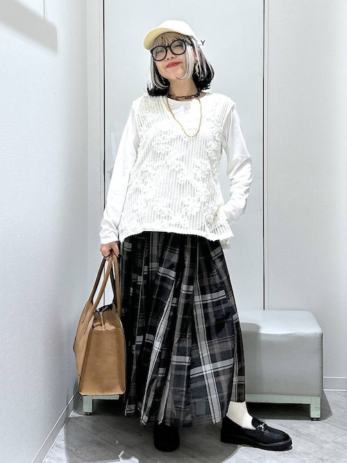 アンリアレイジ オリーブグリーン ナイロンスカート 【公式通販】