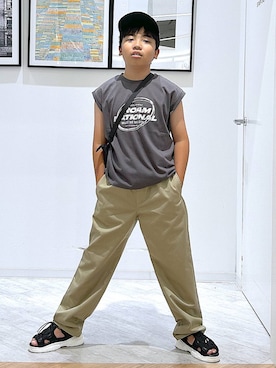 「アイテム（帽子）」を使った、gwtoiさん（キッズ・141cm・40代）の夏コーディネート