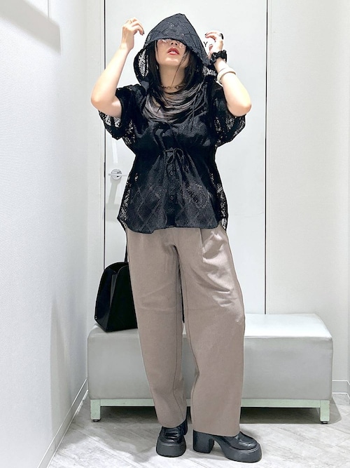 土日限定　最終値下　新品未使用　Jプレス ズボン　W86 チャコールグレー　春夏 CLEL（クレイル） スラックス 「CLEL」Soft W Similar Gabardine