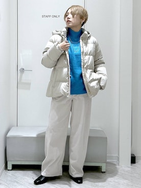 「アイテム（ダウンジャケット/コート）」を使った、gwtoiさん（レディース・159cm・40代）の冬コーディネート