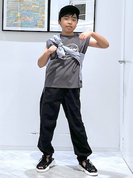 「アイテム（帽子）」を使った、gwtoiさん（キッズ・141cm・40代）の夏コーディネート