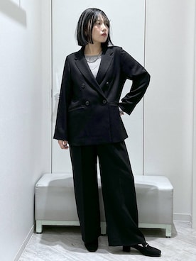 「アイテム（テーラードジャケット）」を使った、gwtoiさん（レディース・159cm・40代）の秋コーディネート