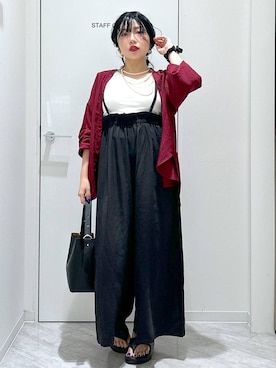 「アイテム（バングル/リストバンド）」を使った、gwtoiさん（レディース・159cm）の夏コーディネート
