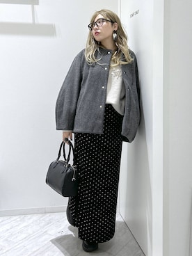 「アイテム（ノーカラーコート）」を使った、gwtoiさん（レディース・159cm・40代）の秋コーディネート