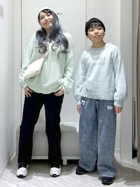 「アイテム（ニット/セーター）」を使った、gwtoiさん（キッズ・144cm・40代）の秋コーディネート