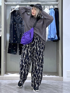 「アイテム（ショルダーバッグ、パープル系）」を使った、gwtoiさん（レディース・159cm）の春コーディネート