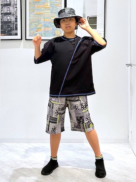 「GLOBAL WORK（グローバルワーク）のKiuエアかる撥水ショーツ/668339（その他パンツ、その他）」を使った、gwtoiさん（レディース・159cm）の夏コーディネート