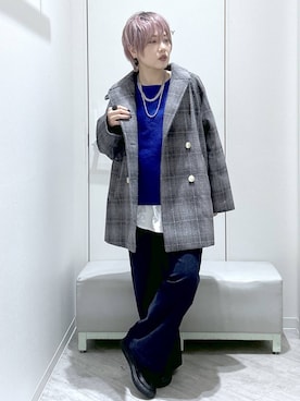 「アイテム（チェスターコート）」を使った、gwtoiさん（レディース・159cm・30代）の秋コーディネート