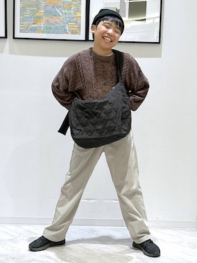 「アイテム（ニットキャップ/ビーニー）」を使った、gwtoiさん（キッズ・144cm）の冬コーディネート