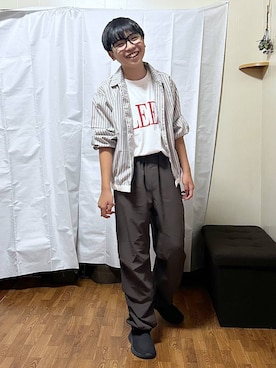 「GLOBAL WORK（グローバルワーク）のアイテム（パンツ）」を使った、gwtoiさん（キッズ・150cm）の夏コーディネート
