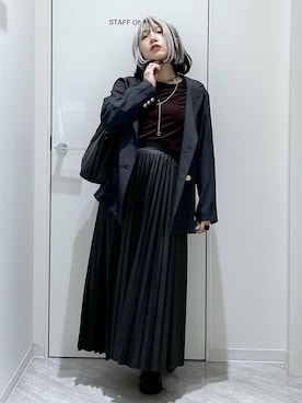 「アイテム（テーラードジャケット）」を使った、gwtoiさん（レディース・159cm・30代）の秋コーディネート