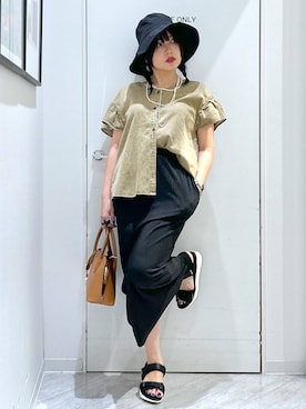 「GLOBAL WORK（グローバルワーク）のアイテム（帽子）」を使った、gwtoiさん（レディース・159cm）の夏コーディネート