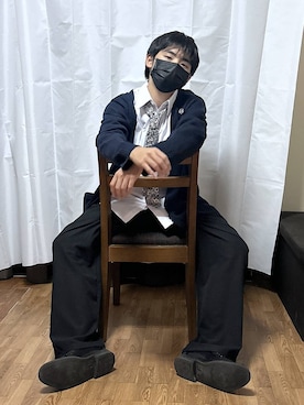 「アイテム（カーディガン/ボレロ）」を使った、gwtoiさん（キッズ・162cm）の秋コーディネート