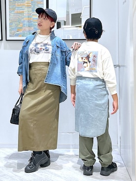 「アイテム（スカート）」を使った、gwtoiさん（キッズ・144cm）の秋コーディネート