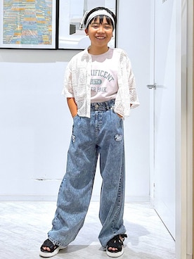 「アイテム（サンダル）」を使った、gwtoiさん（キッズ・141cm・40代）の夏コーディネート