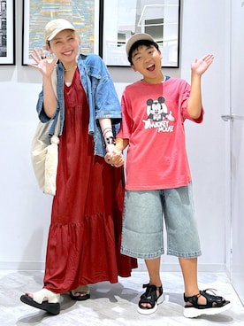 「アイテム（ワンピース）」を使った、gwtoiさん（レディース・159cm・40代）の夏コーディネート