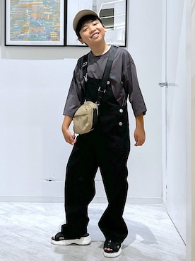 「アイテム（オールインワン・サロペット）」を使った、gwtoiさん（キッズ・141cm・40代）の夏コーディネート