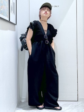 「アイテム（オールインワン・サロペット）」を使った、gwtoiさん（レディース・159cm・40代）の夏コーディネート