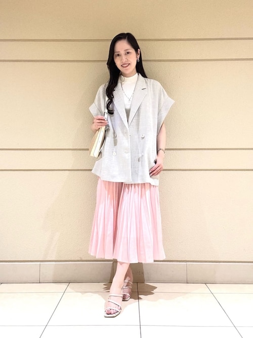 セール】ソフトラミーランダムプリーツ スカート（スカート）｜ANAYI