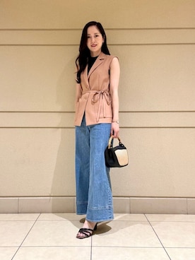 「ANAYI（アナイ）のアイテム（その他アウター）」を使った、Shibuya.hさん（レディース・161cm）の夏コーディネート