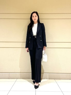 「ANAYI（アナイ）のアイテム（その他アウター）」を使った、Shibuya.hさん（レディース・161cm）の秋コーディネート