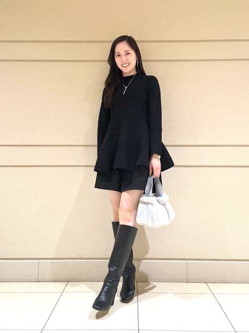 ストレッチウールキュロットパンツ