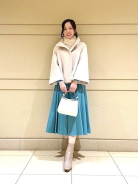 「ANAYI（アナイ）のアイテム（その他アウター）」を使った、Shibuya.hさん（レディース・161cm）の秋コーディネート