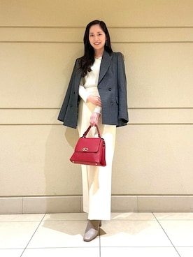 「ANAYI（アナイ）のアイテム（ジャケット/アウター）」を使った、Shibuya.hさん（レディース・161cm）の冬コーディネート
