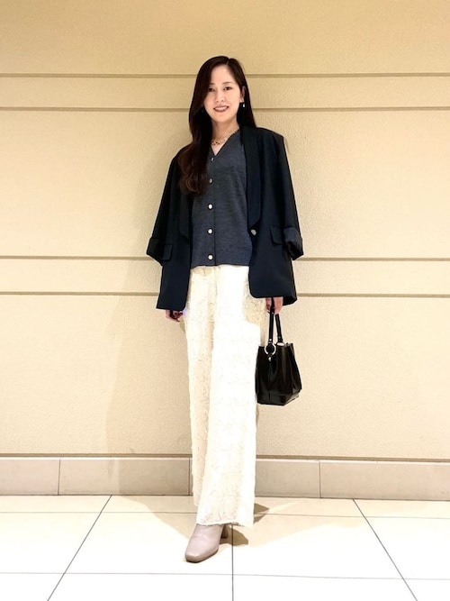 セール】カットジャガードワイドパンツ（その他パンツ）｜ANAYI