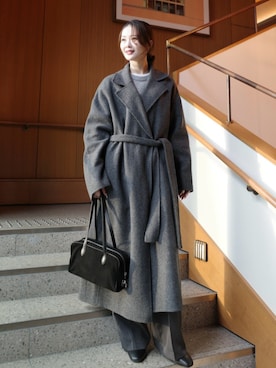 森　沙希さん（レディース・162cm）の冬コーディネート