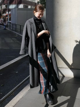 森　沙希さん（レディース・167cm）の冬コーディネート