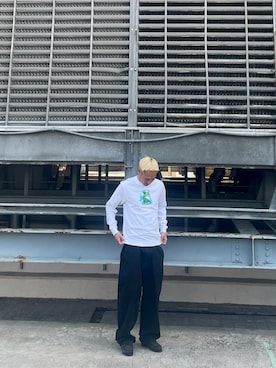 「HUF（ハフ）のアイテム」を使った、TOMOKIさん（メンズ・172cm）の春コーディネート
