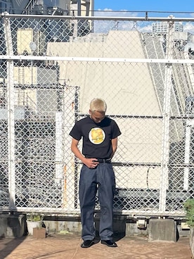 「HUF（ハフ）のアイテム（パンツ）」を使った、TOMOKIさん（メンズ・172cm）の夏コーディネート