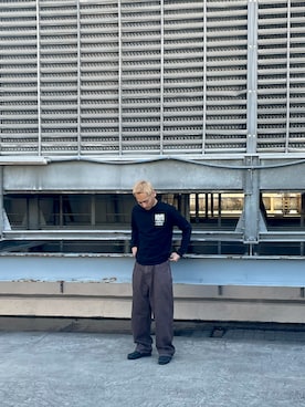 「HUF（ハフ）のアイテム」を使った、TOMOKIさん（メンズ・172cm）の春コーディネート