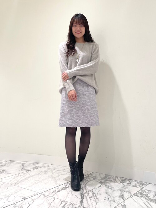 ANAYI（アナイ） スカート 「セットアップ対応商品」メタルシャギー