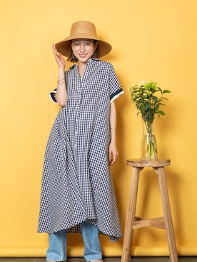 「MHBG TOKYO（エムエイチビージートーキョー）のアイテム（ワンピース/ドレス）」を使った、lodieさん（レディース・160cm）の春コーディネート